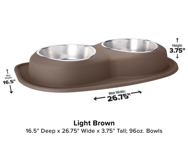 WeatherTech Double Low Pet Feeding System (MPN: DL9603LB)