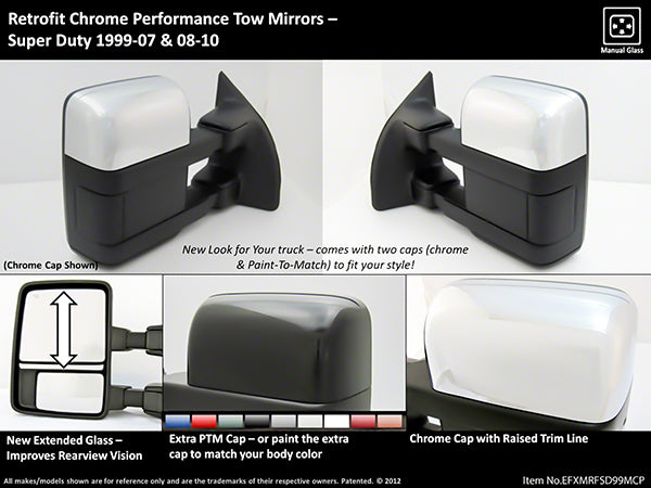 ProEFX Exterior Towing Mirror (MPN: EFXMRFSD99MCP)