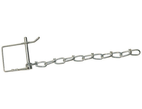 Trailer hitch pin clip with chain (MPN: P11C)