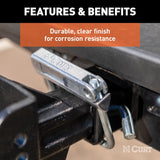 Trailer hitch receiver tube anti rattle bracket (MPN: 22320)