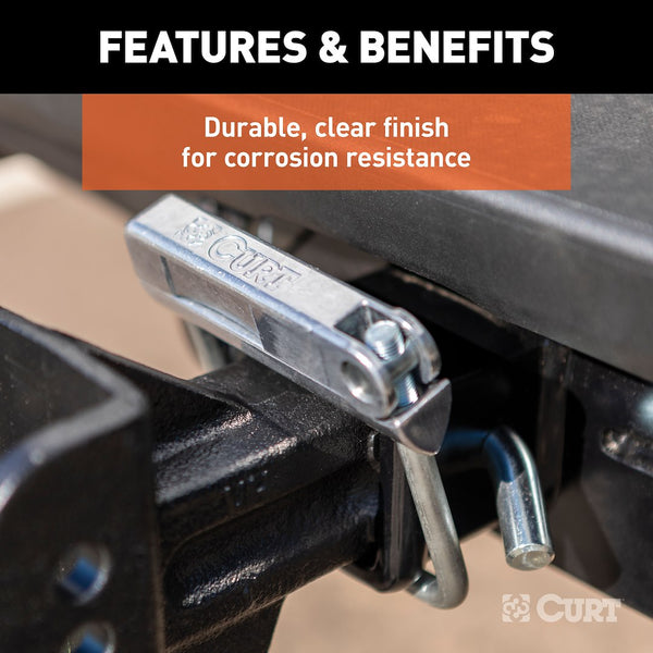 Trailer hitch receiver tube anti rattle bracket (MPN: 22320)