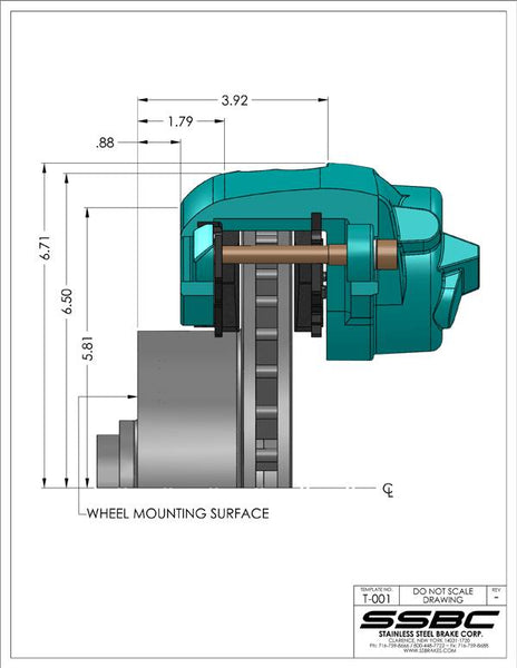 SSBC Brake Conversion Kit (MPN: A129-4)