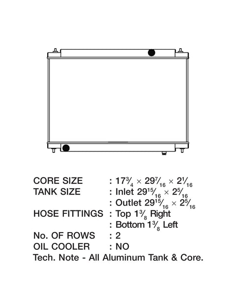 CSF Aluminum Radiator (MPN: 7041)
