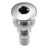 Boat scupper with barbed thru-hull connector (MPN: 66546-3)
