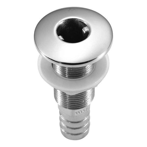 Boat scupper with barbed thru-hull connector (MPN: 66546-3)