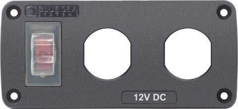 Blue Sea Switch Panel with Rocker Switch (MPN: 4364-BSS)