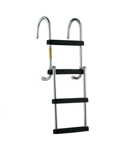 Pontoon Boat Ladder - 4 Step Removable Folding Design (MPN: 12350-21)
