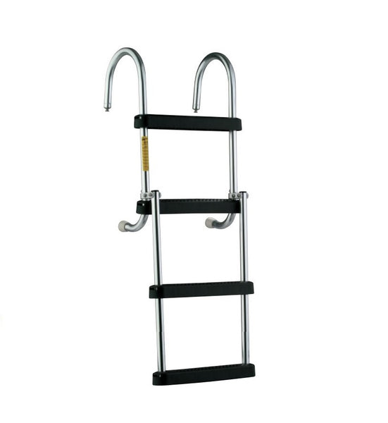 Pontoon Boat Ladder - 4 Step Removable Folding Design (MPN: 12350-21)