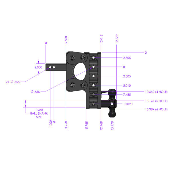 Gen-Y Hitch Torsion-Flex Ball Mount (MPN: GH-2325)