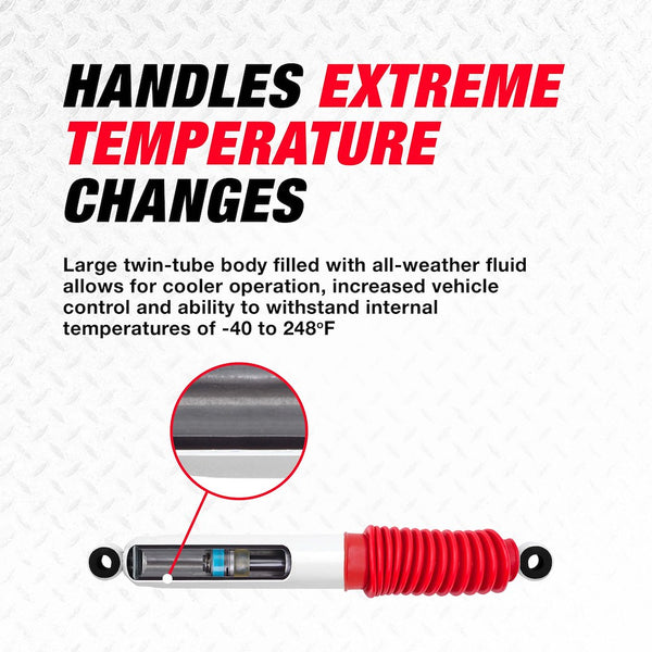 Rancho RS5000X Nitrogen Gas Charged Shock Absorber (MPN: RS55376)