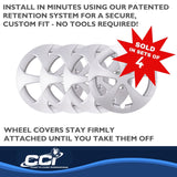 15 Inch 5 Spoke Wheel Cover Set (MPN: IWC49815S)