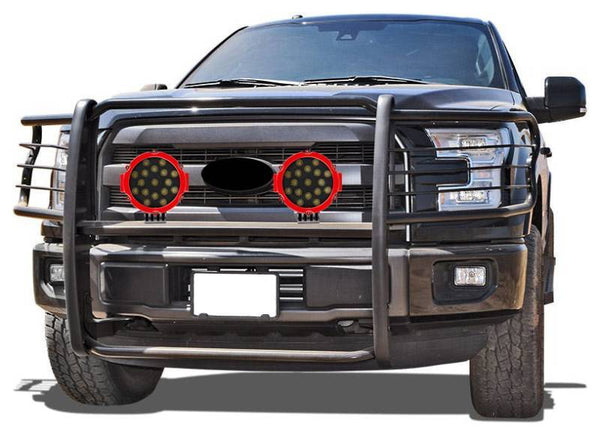 Black Horse Grille Guard Kit (MPN: 17FB28MA-PLR)