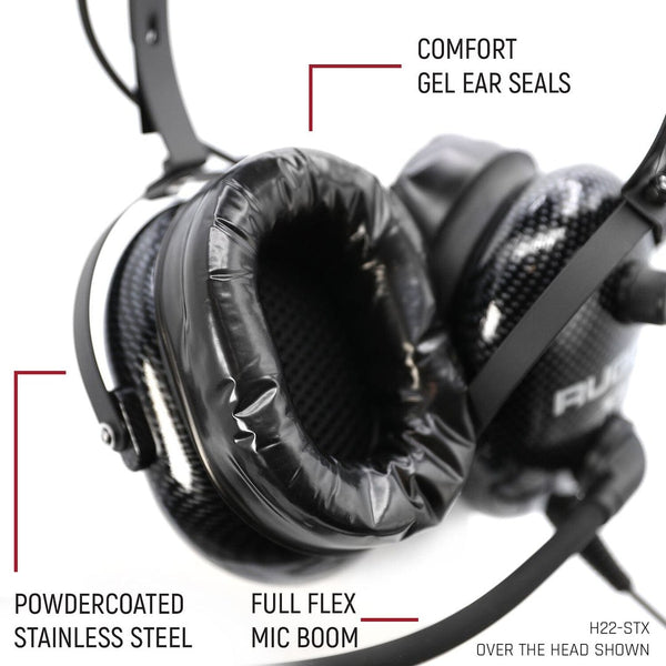 Rugged Radios H22 Stereo Headset (MPN: H22-STX)