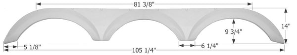 Icon Fender Skirt For Triple Axle RVs (MPN: 12315)