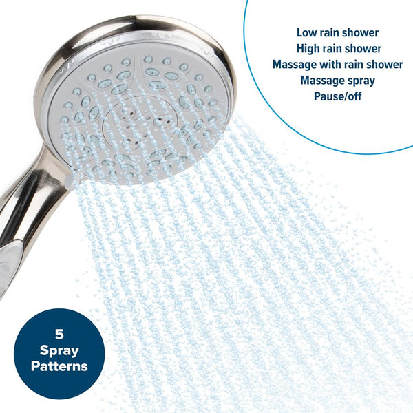 Hand Held Shower Head with 60 Inch Hose (MPN: 43713)