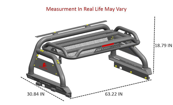 Black Horse Off Road Truck Bed Bar (MPN: ATRB8BK)