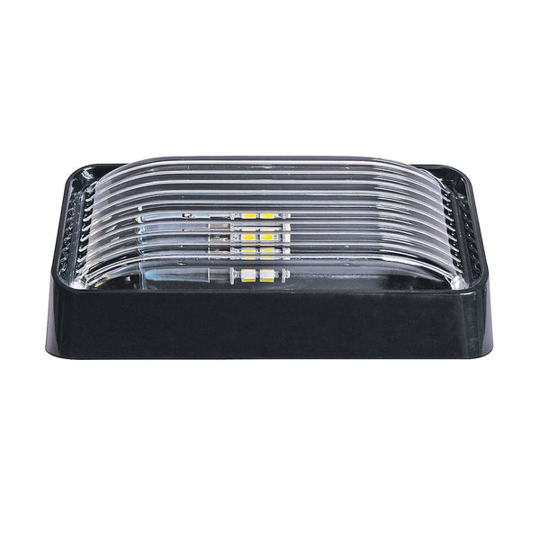 LED Porch Light with Clear Lens and Black Base (MPN: 20676)