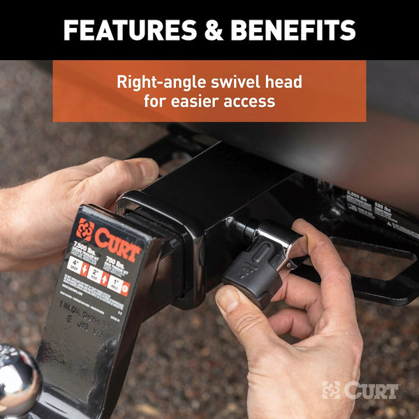 CURT Trailer Hitch Lock with Dust Cap (MPN: 23510)