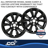 Coast To Coast Impostor Wheel Skin 17 Inch Gloss Black (MPN: IWCIMP381BLK)