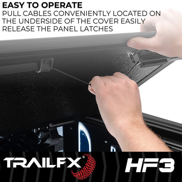 TrailFX HF3 Hard Folding Tonneau Cover (MPN: TFX8002)