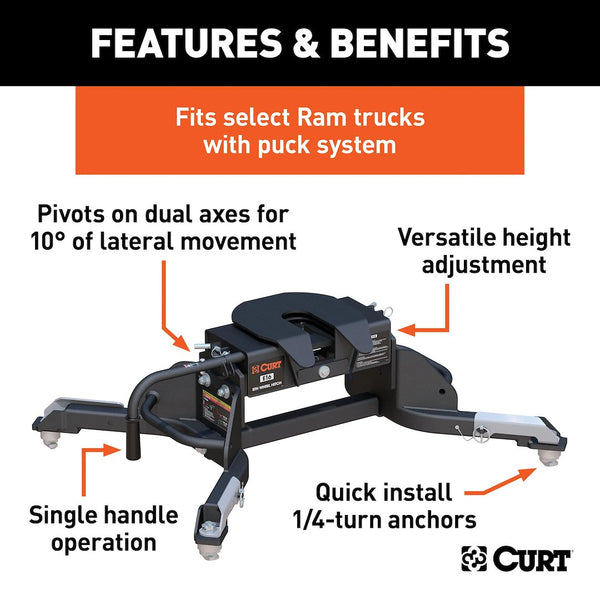 CURT E16 Fifth Wheel Trailer Hitch (MPN: 16041)