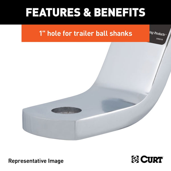 CURT Trailer Hitch Ball Mount (MPN: 45290)