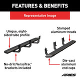 Aries AdvantEDGE Running Board With Step Pads (MPN: 2556009)