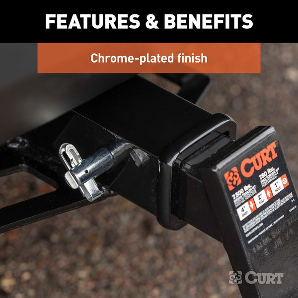 Curt 5/8 Inch Bent Trailer Hitch Pin with Swivel Clip (MPN: 21551)