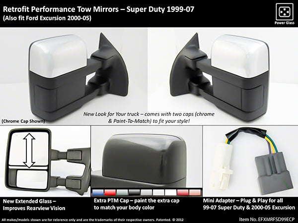 ProEFX Exterior Towing Mirror (MPN: EFXMRFSD99ECP)