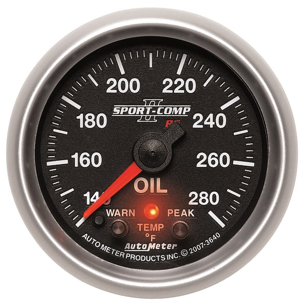 AutoMeter Sport-Comp II Oil Temperature Gauge (MPN: 3640)