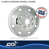 Coast To Coast 16 Inch Chrome Plated Wheel Cover Set (MPN: IWCAL160P)