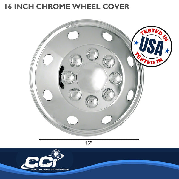 Coast To Coast 16 Inch Chrome Plated Wheel Cover Set (MPN: IWCAL160P)