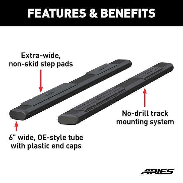 Aries 6 Inch Oval Nerf Bars (MPN: B2885)