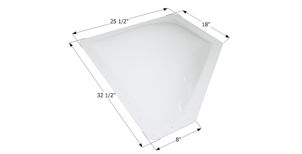 Icon Skylight 5 Inch High Bubble Dome (MPN: 12594)