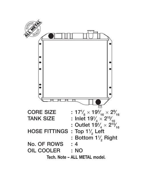CSF Aluminum Radiator (MPN: 2888)