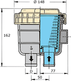 Vetus Marine Water Intake Strainer (MPN: FTR330/32)