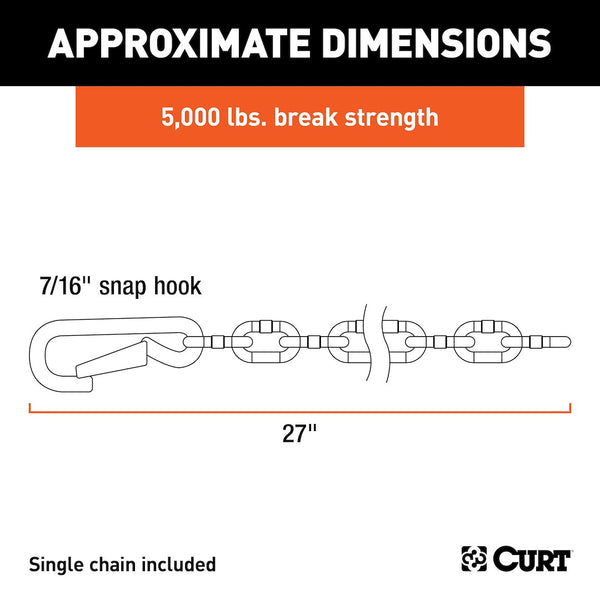 CURT Trailer Safety Chain (MPN: 80313)