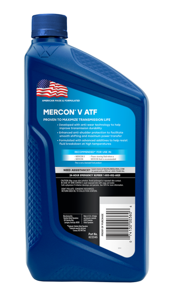 Valvoline Automatic Transmission Fluid (MPN: 822345)