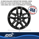 Coast To Coast Impostor Wheel Skin 18 Inch (MPN: IWCIMP432BLK)
