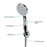 Hand Held Shower Head with 60 Inch Hose (MPN: 43713)