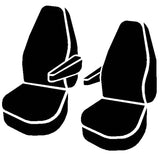 Fia LeatherLite High Back Bucket Seat Cover (MPN: SL68-34 RED)