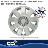 Coast To Coast 15 Inch Wheel Cover Set (MPN: IWC41015S)