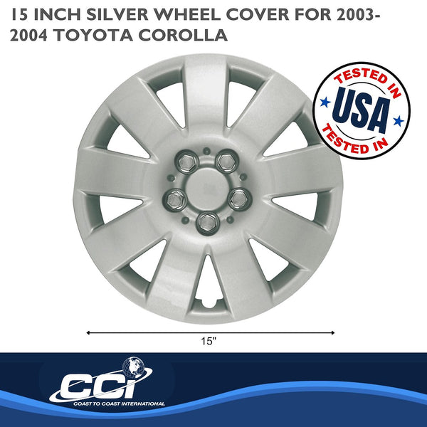 Coast To Coast 15 Inch Wheel Cover Set (MPN: IWC41015S)