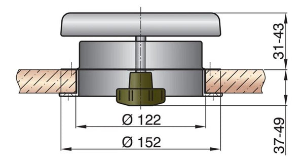 Vetus Mushroom Vent Cover (MPN: ATHOS1)