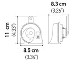 Hella TE16 Series Dual Tone Horn (MPN: 012010801)