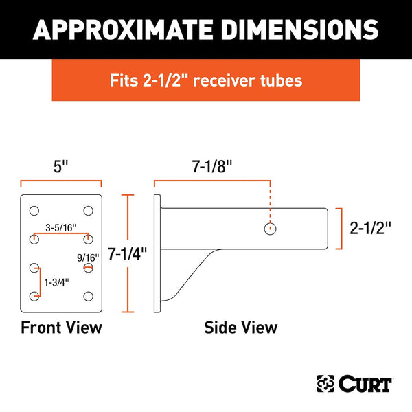 CURT Pintle Hook Mounting Plate (MPN: 48348)