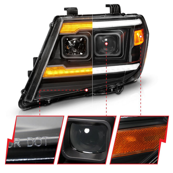 AnzoUSA Headlight Assembly With LED Daytime Running Light (MPN: 111597)