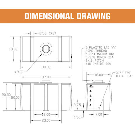 Buyers Products Liquid Transfer Tank (MPN: 82123919)