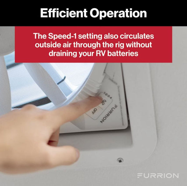 Furrion RV Roof Vent Fan (MPN: FVF14D90R6A-PW-AM)