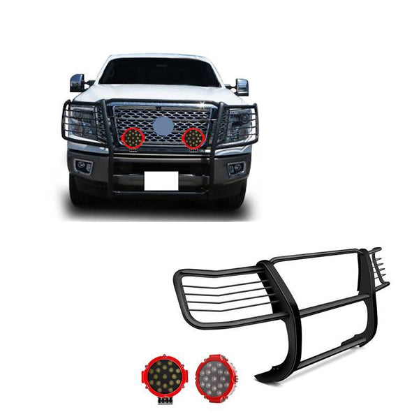 Black Horse Grille Guard Kit (MPN: 17NR28MA-PLR)